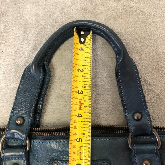 Blue Leather Shoulder Bag - Picture 13 of 16